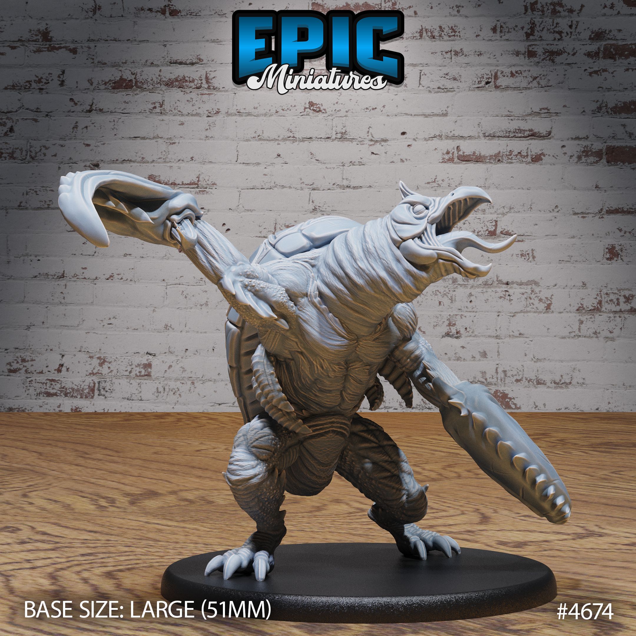 Hook Horror Classic Attack / Water Beast / Tortoise Creature / Evil Turtle Claw Hugger Hybrid / Sea Predator / Ocean Monster Encounter
